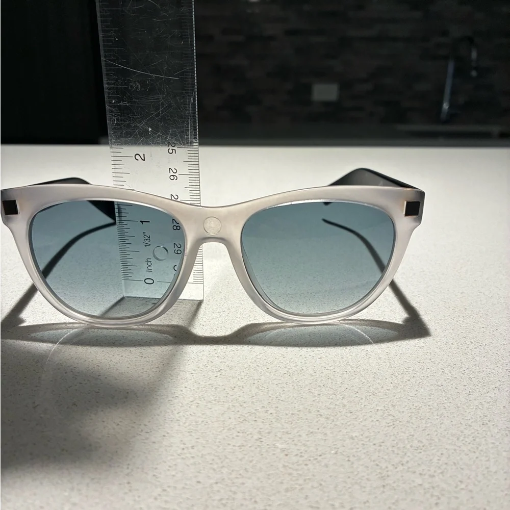 Men's Krizia Black & Frosted/Clear Frame Sunglasses